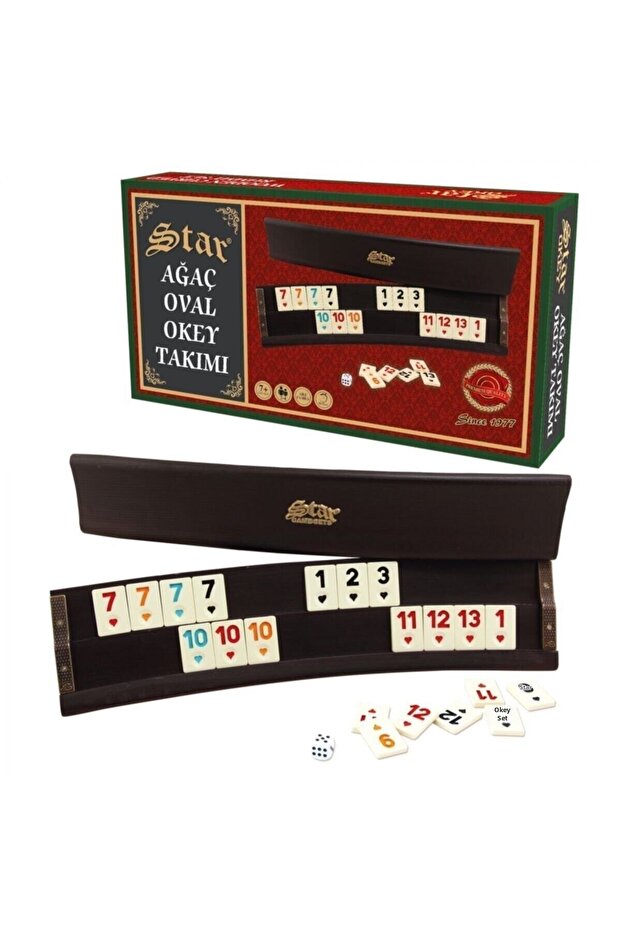 Tree Oval Okey Set - 2