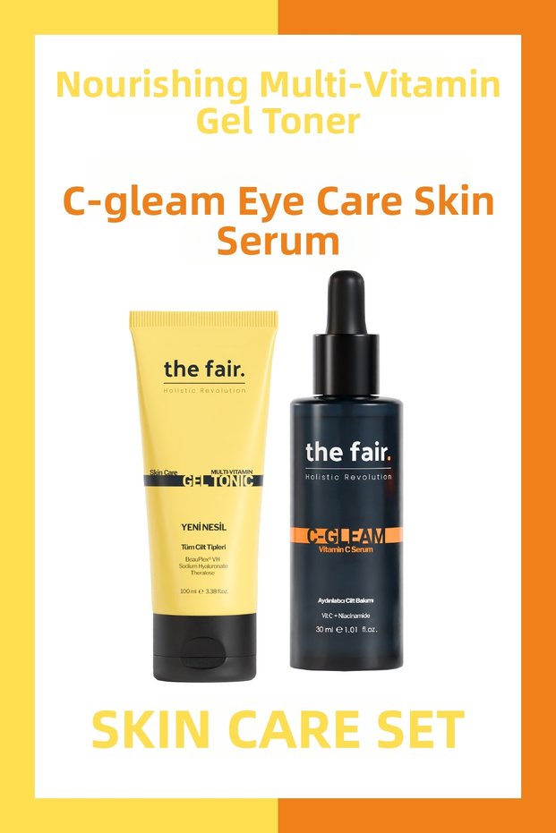The Fair. Multi Vitamin Gel Tonic 100 ml and C-Gleam Pore Care Skin Serum 30 ml