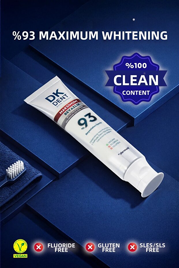 معجون أسنان مبيض بحد أقصى بنسبة 93%، 75 مل - 2