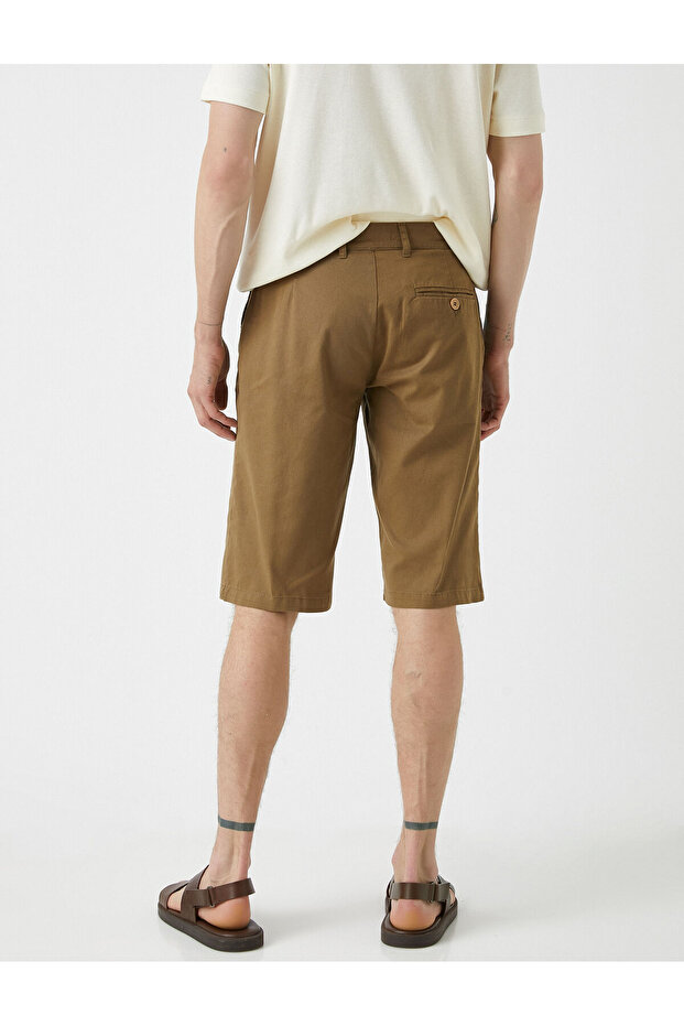Chino Bermuda Şort Pamuklu - 4
