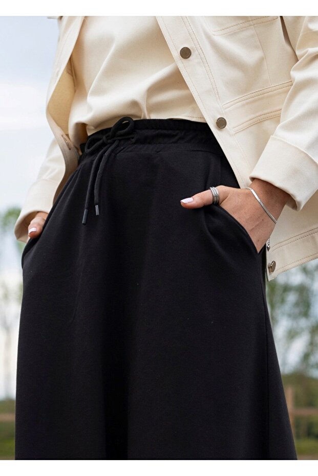 Eşofman Siyah Etek - 6