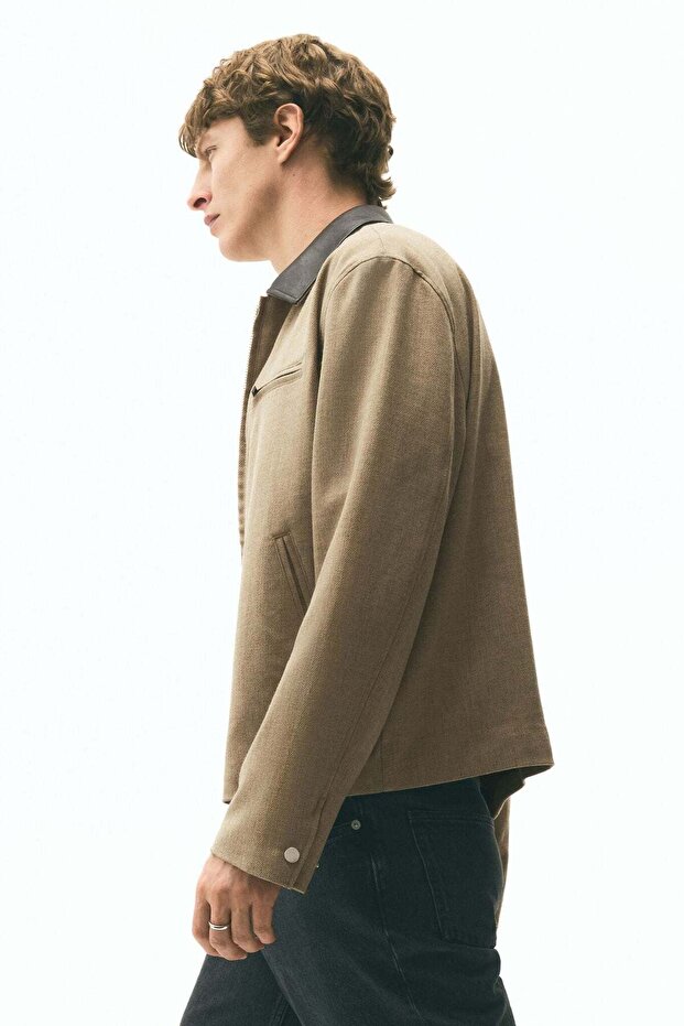 سترة ذات ياقة وقصة عادية - 6