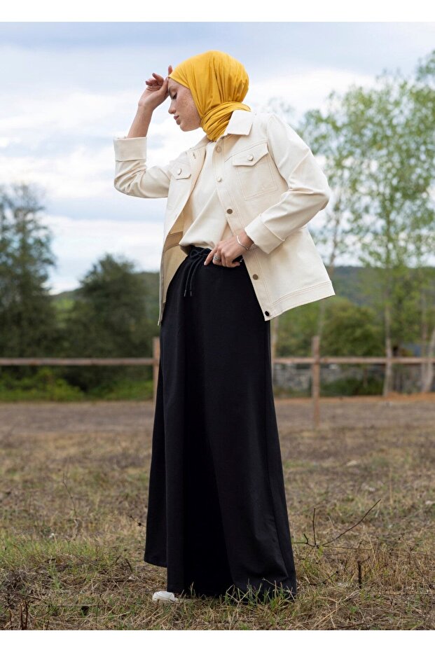 Eşofman Siyah Etek - 4