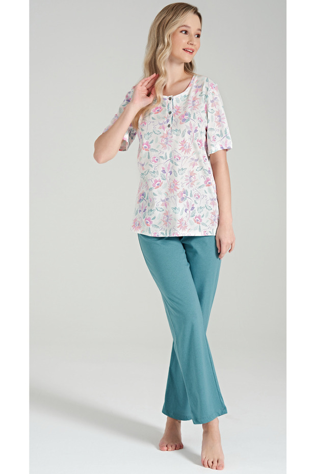 Women's Short Sleeve Pajama Set 1668