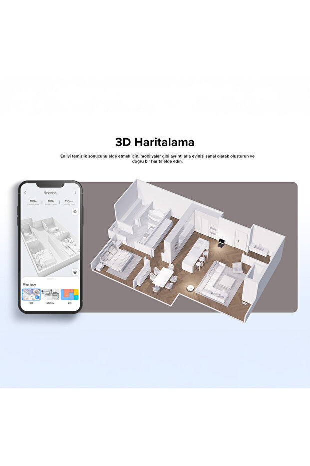 S7 Max Ultra Akıllı Robot Süpürge Beyaz - 8