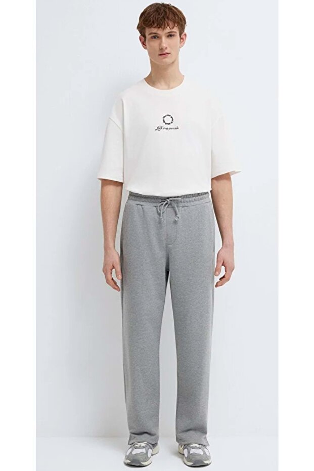 M0010462 Basic Men's Sweatpants Gray - 7