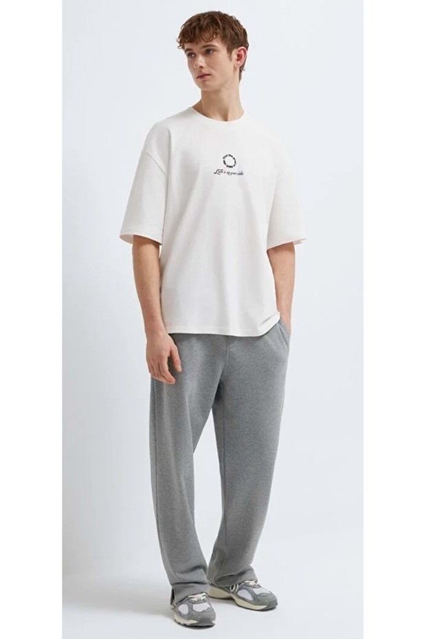 M0010462 Basic Men's Sweatpants Gray - 5