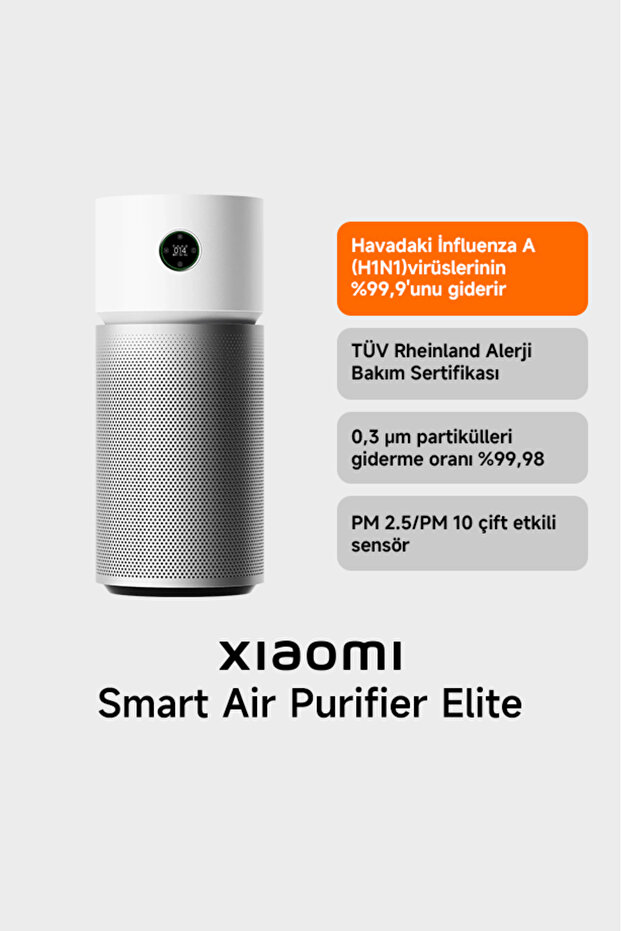 Smart Air Purifier Elite Akıllı Hava Temizleyici (Xiaomi Türkiye Garantili) - 1