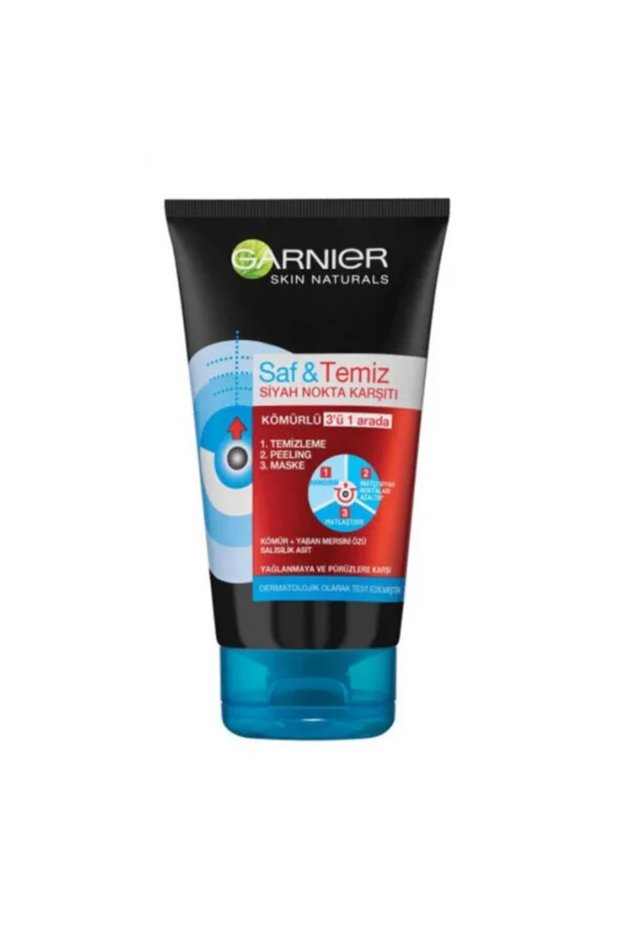 Cleansing Gel 3in1 150ml Pure Clean Charcoal