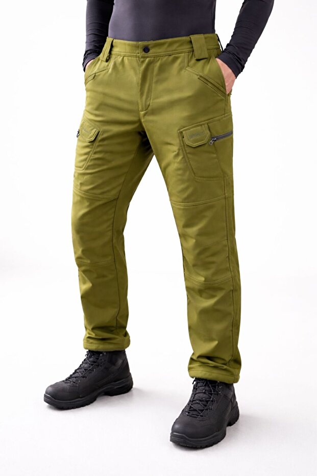North Tactical Winter Softshell Outdoor Pants with Fleece Inside