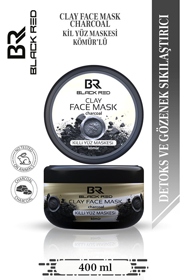 Clay Mask Facial Mask Clay Facial Mask with Charcoal - 400g