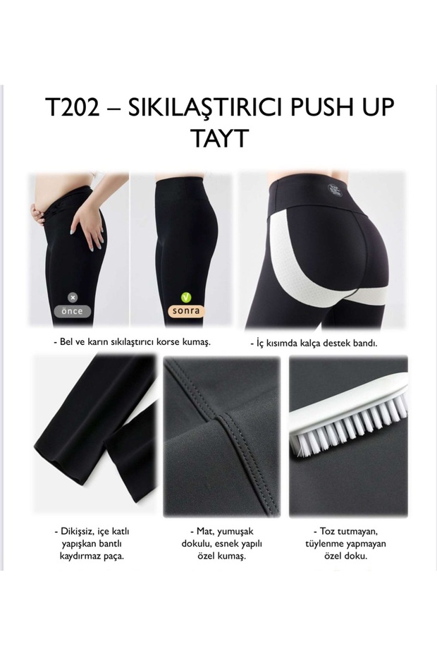 Učvršćujuće Push Up helanke T202 - 2