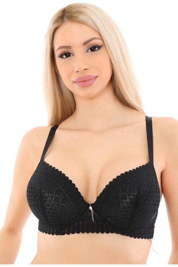 1174 Belvü Hollow Geometric Lace Bra