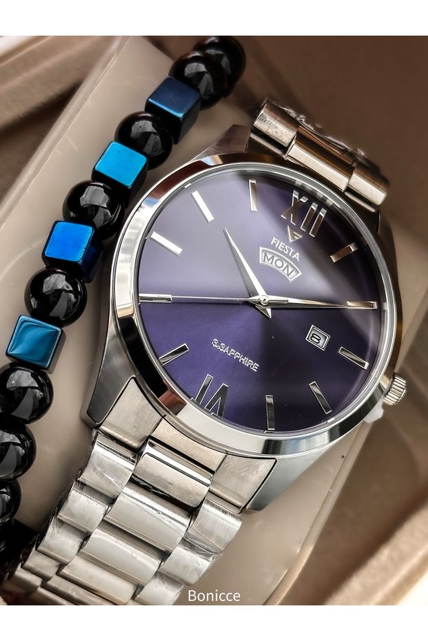 Steel Case, Steel Strap (No Fadeing) Luxury Smoked Color Men's Wristwatches