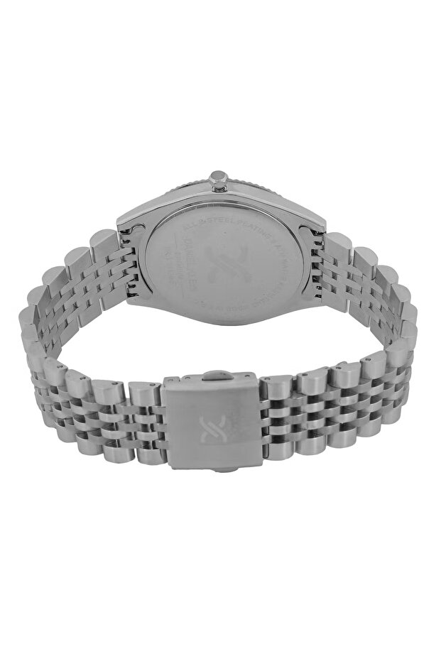 ساعة رجالية فاخرة من الفولاذ المقاوم للصدأ باللون الفضي DK.1.14139-3 - 4