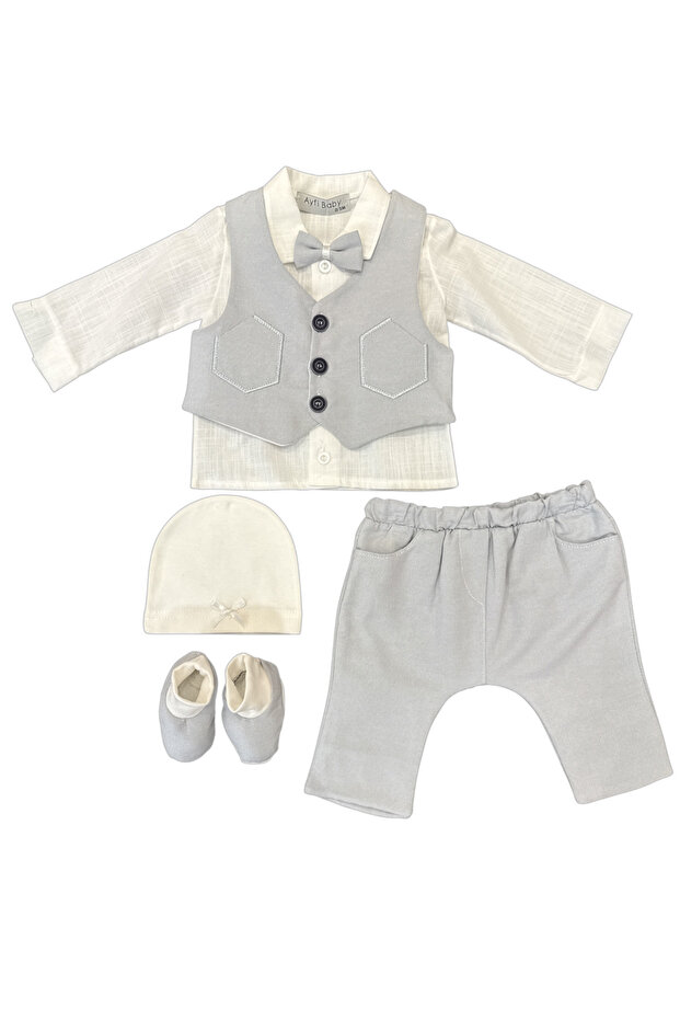 Little Gentleman 5-Piece Newborn Set – Navy