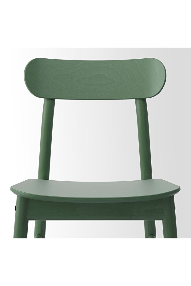 RÖNNINGE Ahşap Sandalye, Yeşil Renk 1 Adet - 7