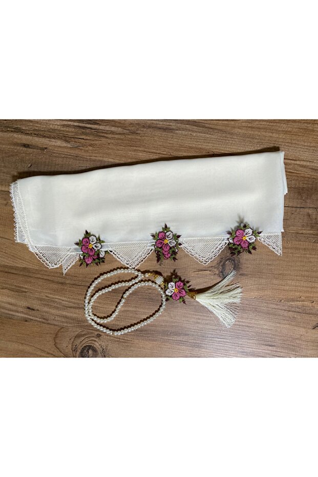 İğne oyası namaz başörtüsü - 5