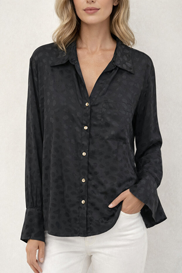 Жакардова блуза - 1