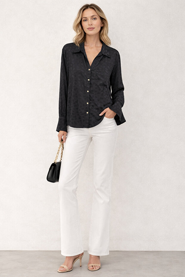 Жакардова блуза - 3