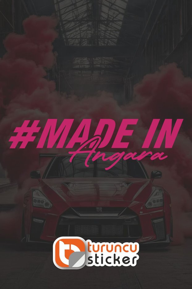 Maden in Angara Sticker 20X5.8 cm – Vehicle – Motor – Laptop – Helmet Sticker Sticker