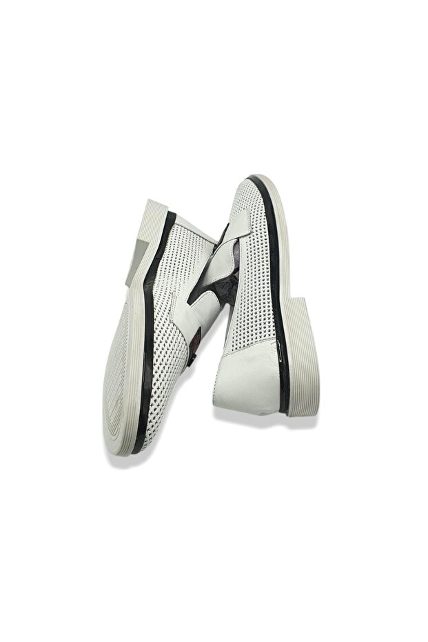 Women's espadrilles 38, leather, white - 4