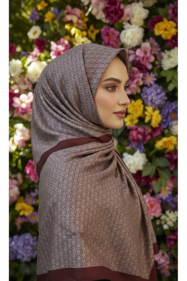 شال قطني بنمط دائرة MK - 2