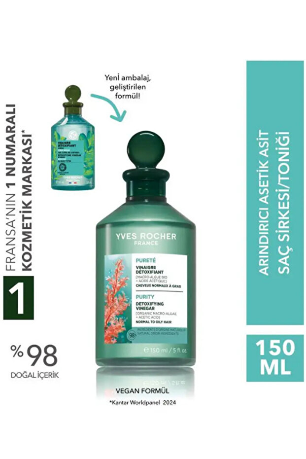 Purifying Detoxifying Moringa Hair Vinegar 150 ml Protective Against External Factors