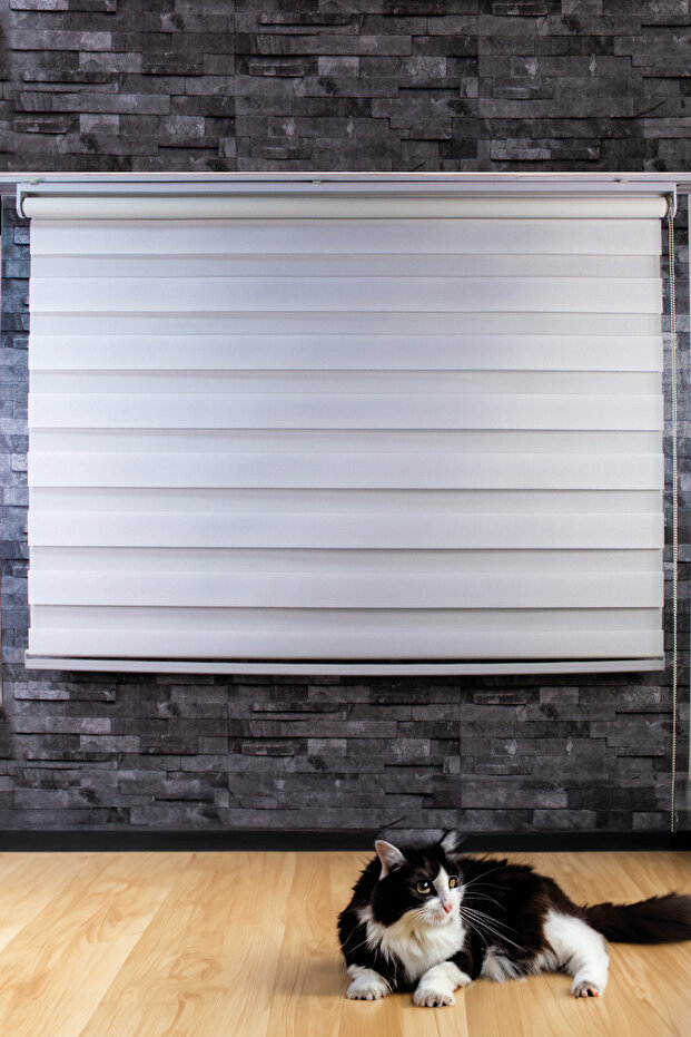 Bambu Zebra Stor Perde Etek Dilimsiz - 4