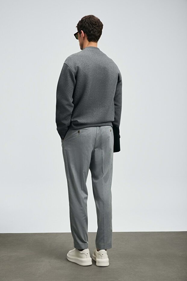 112030178 Oracle Erkek Sweatshirt GRİ - 6