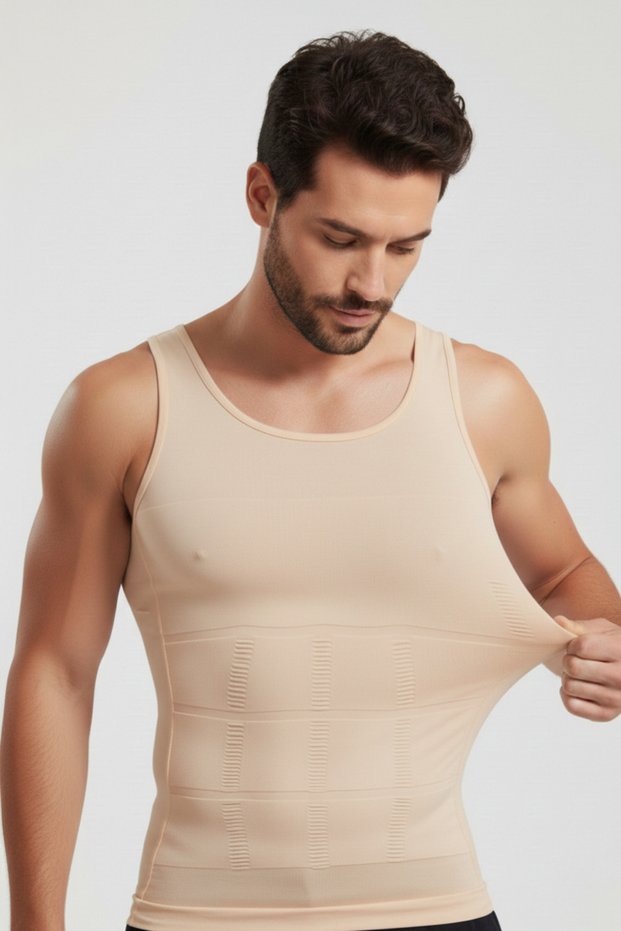 Toscana Model Regional Firming and Shaping Men's Corset Undershirt Skin Color