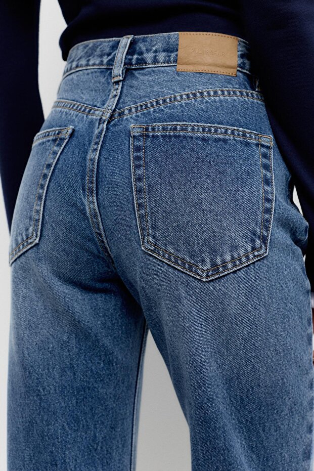 Mom fit yüksek bel jean - 7