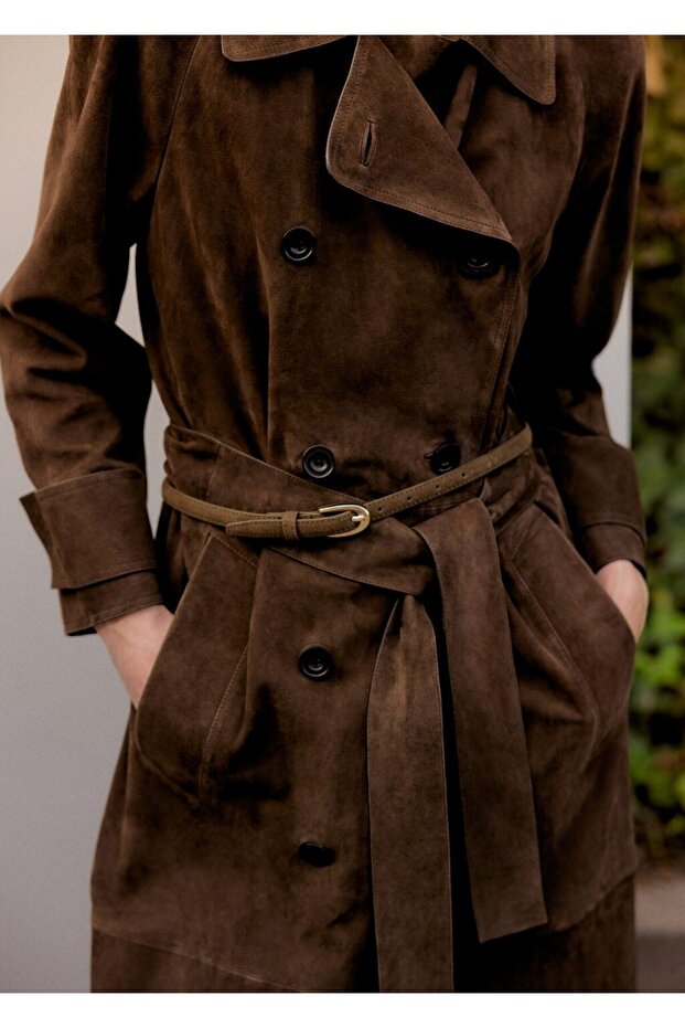 İnce süet deri kemer - 2