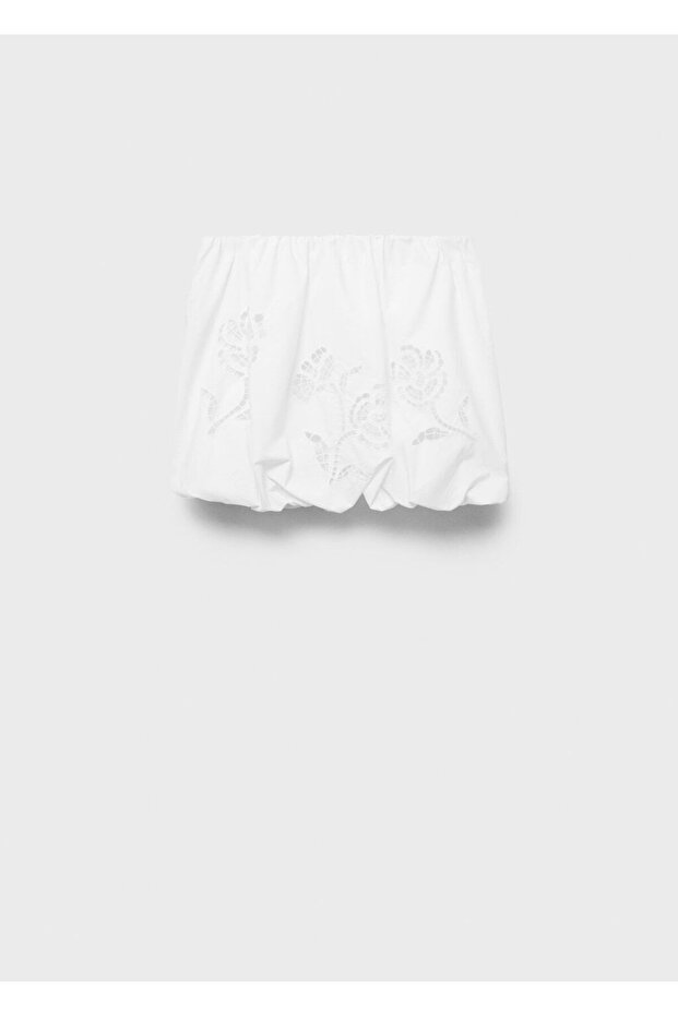 İşlemeli balon etek - 3