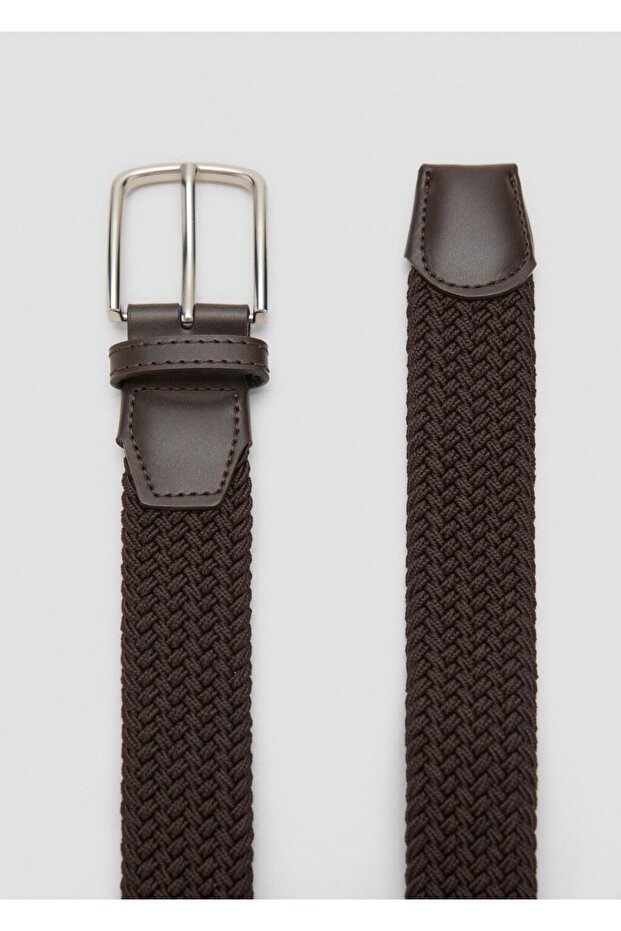 Örgü desenli elastik kemer - 1