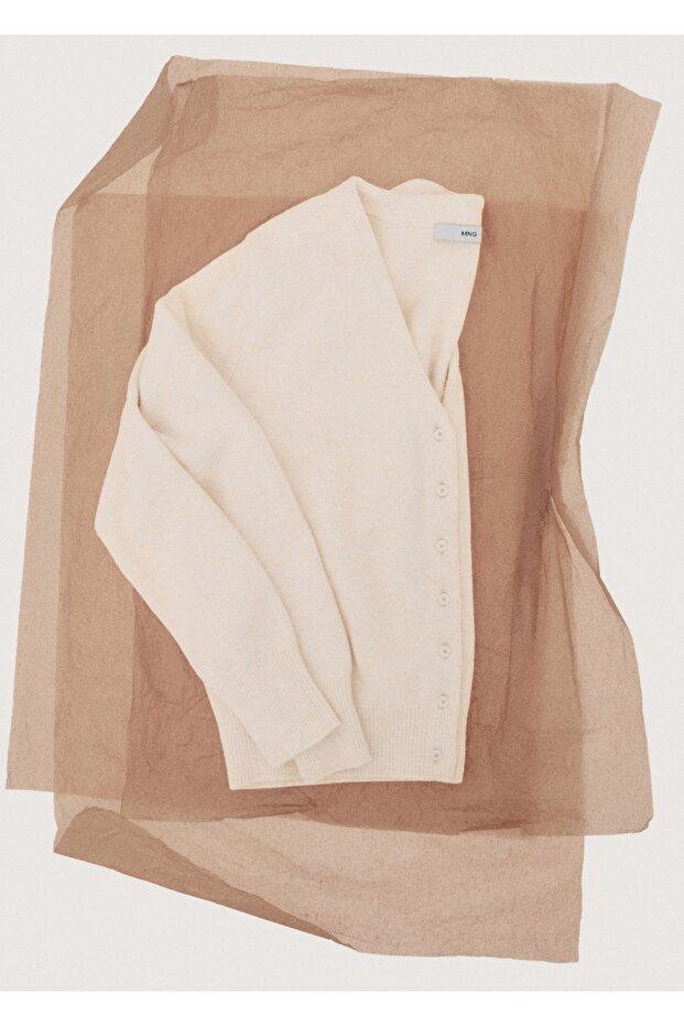 V yaka triko hırka - 8