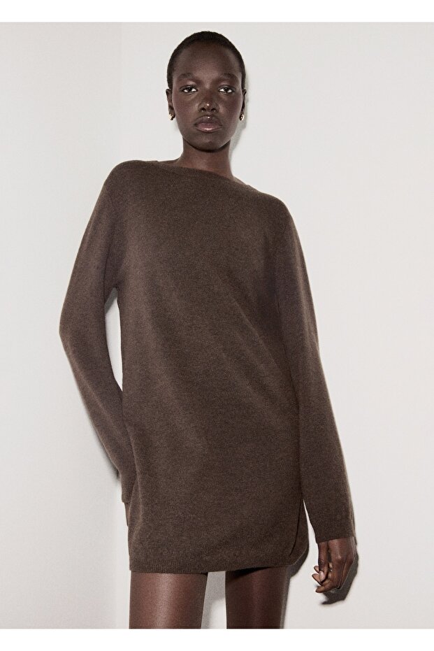 İnce örgü elbise - 1