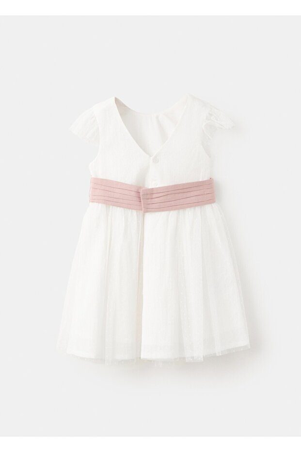 Kısa keten elbise - 3