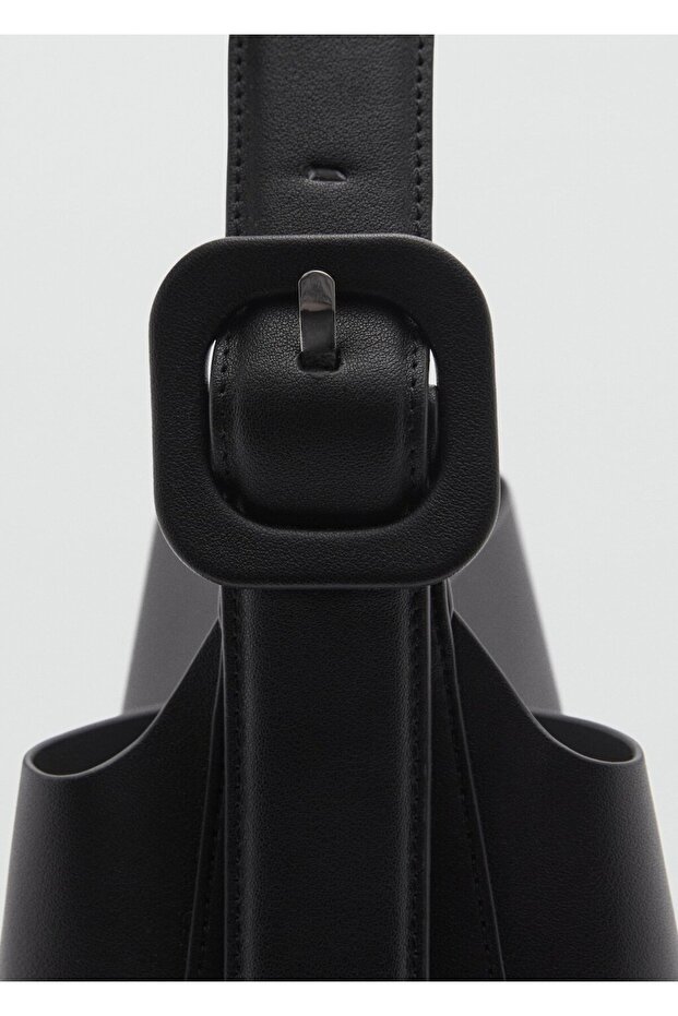 Tokalı bucket çanta - 4