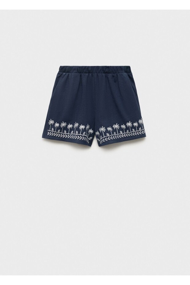 İşleme detaylı şort - 3