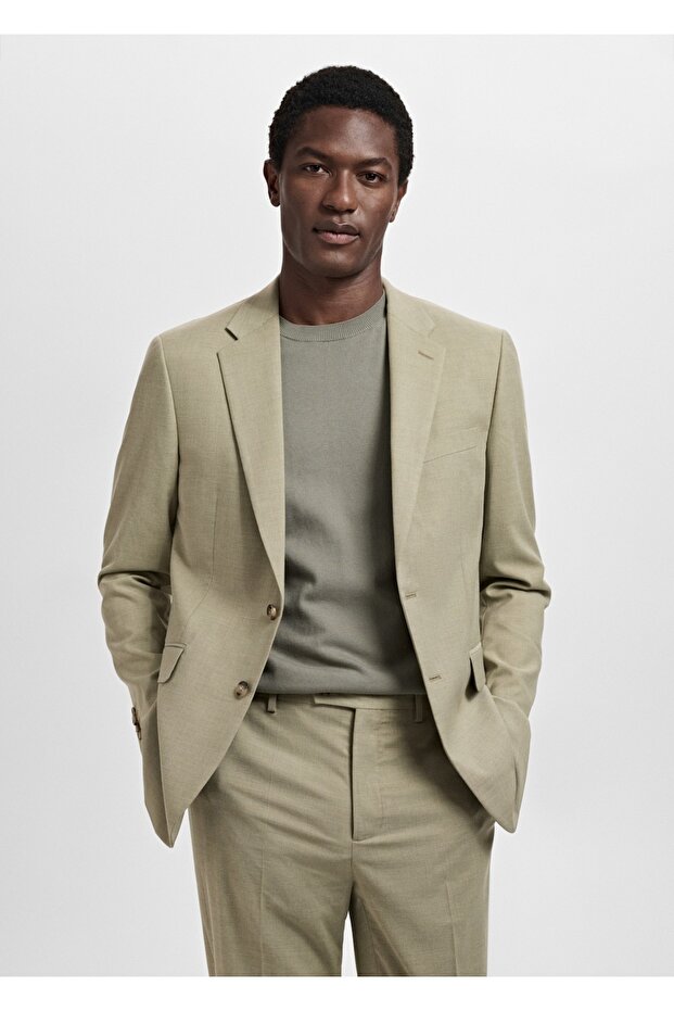Slim fit Milan kumaş blazer ceket - 1