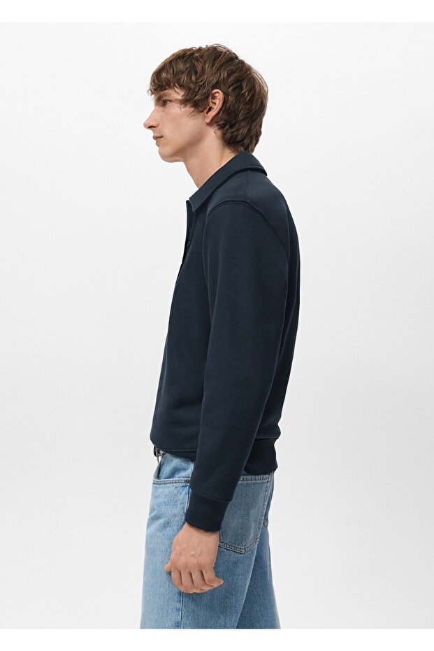 Regular kesim polo sweatshirt - 7