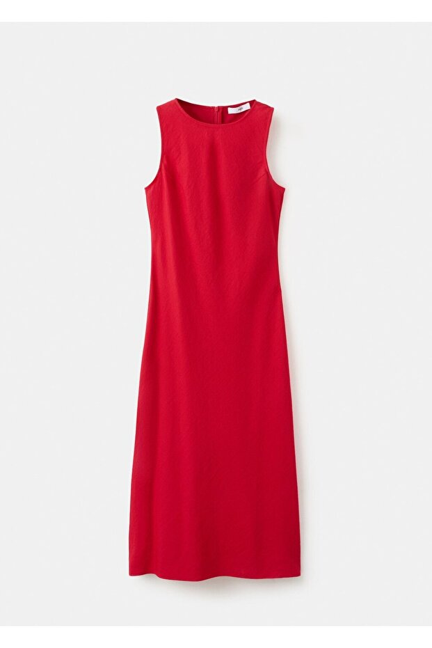 Evaze midi elbise - 3