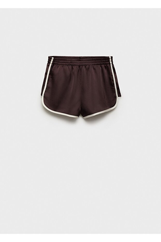 Kontrast şeritli şort - 3