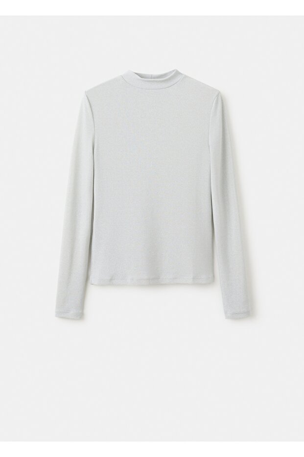 Perkins yakalı simli tişört - 3