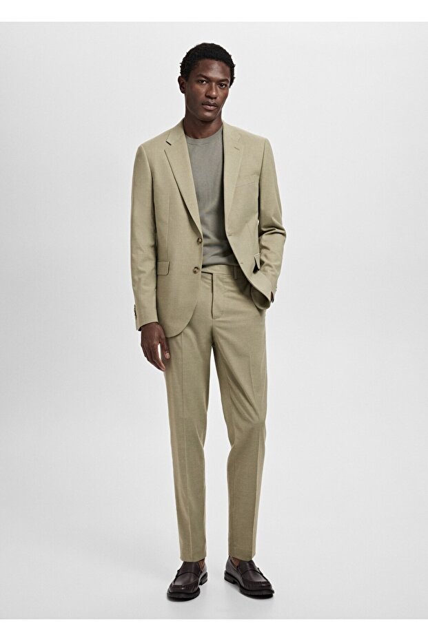 Slim fit Milan kumaş blazer ceket - 2