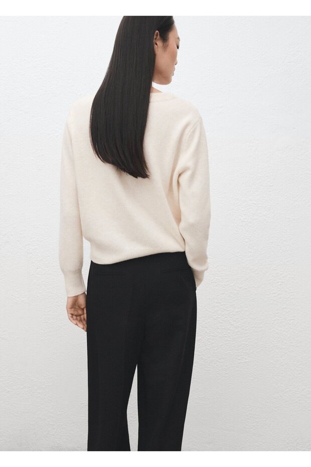 V yaka triko hırka - 4