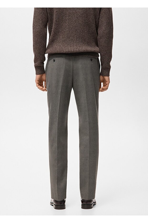 Regular kesim pensli pantolon - 4