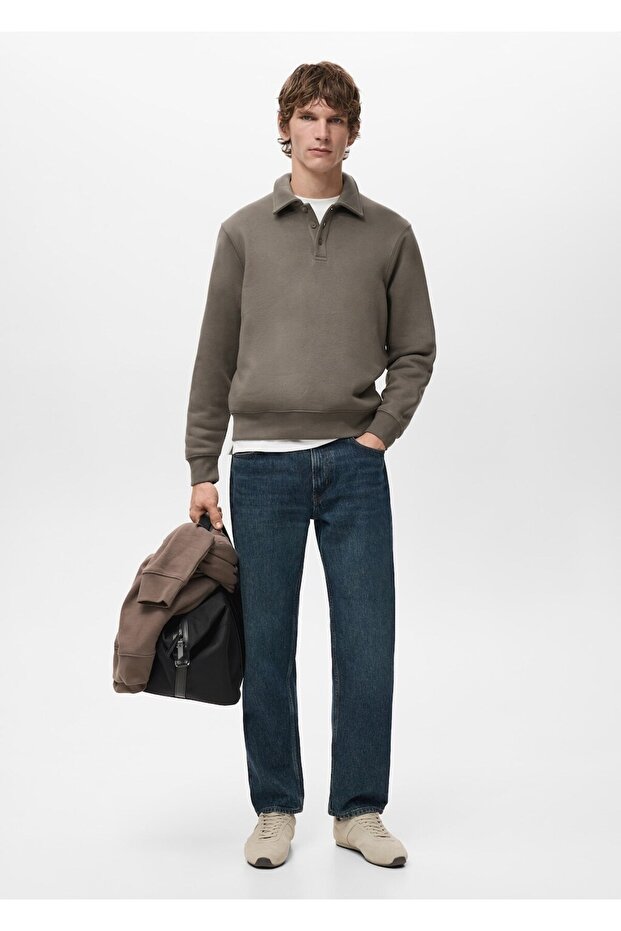 Regular kesim polo sweatshirt - 2