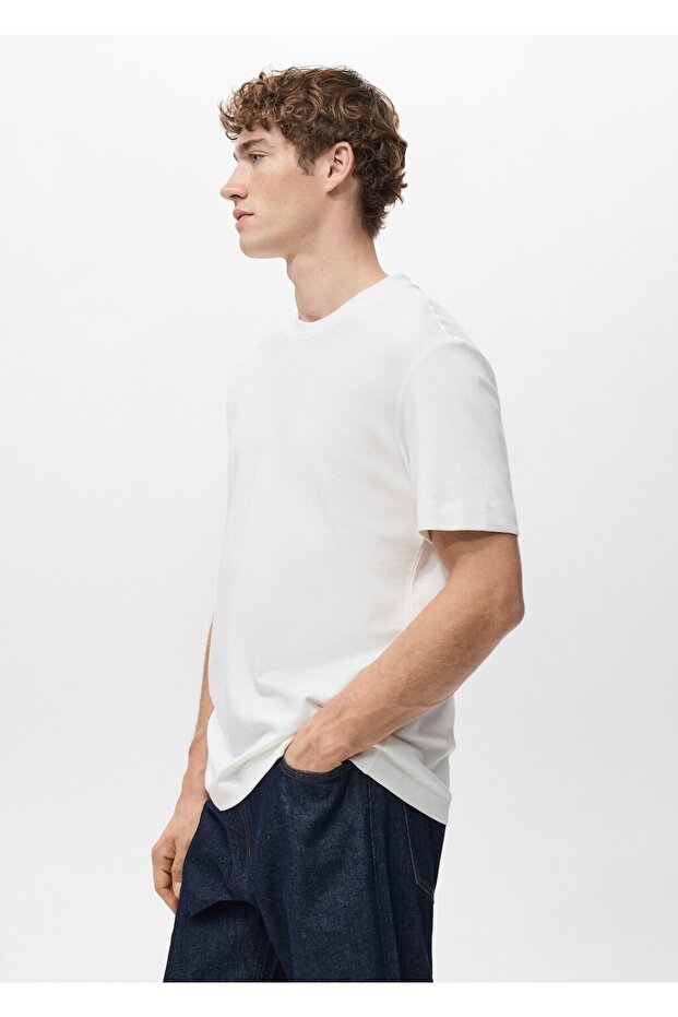 Medium weight regular fit tişört - 7